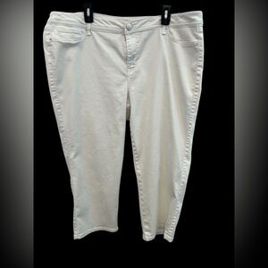 🤍 EUC Westport 1962 White Stretch Crop Jeans | Women’s Size 20